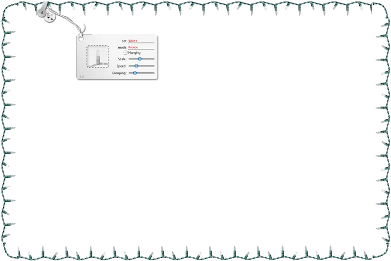 分享一個聖誕節應景 Widget-Festive Lights